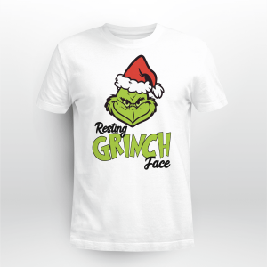 RESTING GRINCH FACE GRINCH CHRISTMAS black