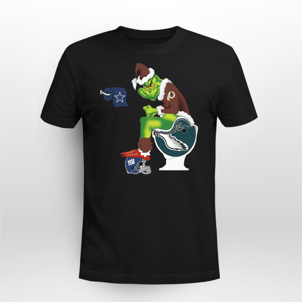 WASHINGTON AMERICAN FOOTBALL TEAM GRINCH SANTA CLAUS TOILET