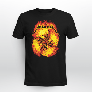 Metallica Flame Skulls