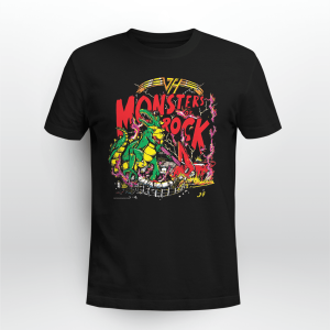 Vintage 1987 Monsters of Rock Dinosaur Guitar Smash Van Halen