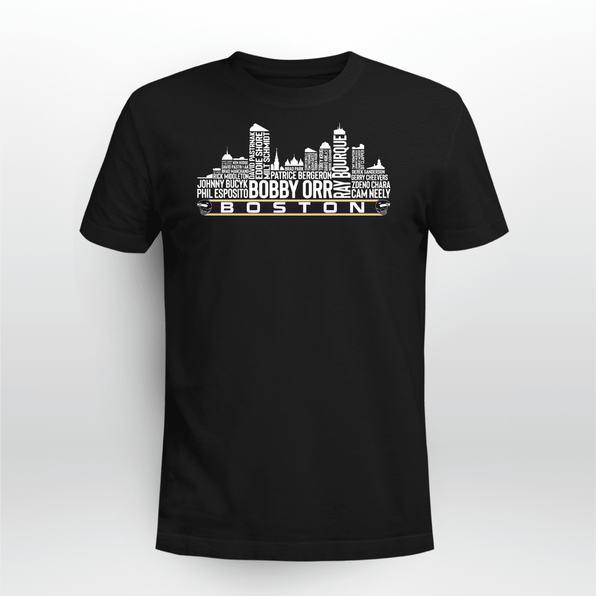 BOSTON HOCKEY TEAM ALL TIME LEGENDS BOSTON CITY SKYLINE