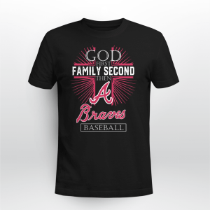God First Family Second Then A Atlanta Braves Baseball