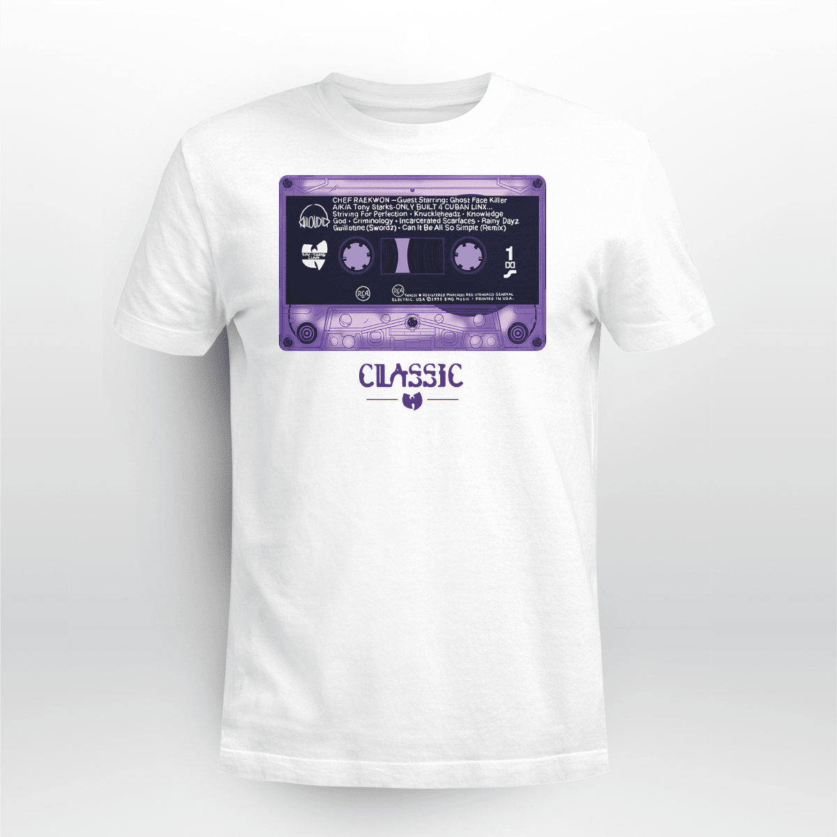 RAP TEES HIP HOP RAEKWON THE CHEF ONLY BUILT 4 CUBAN LINX