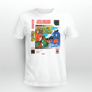 Super Mario World 2 Yoshi Island Retro Distressed