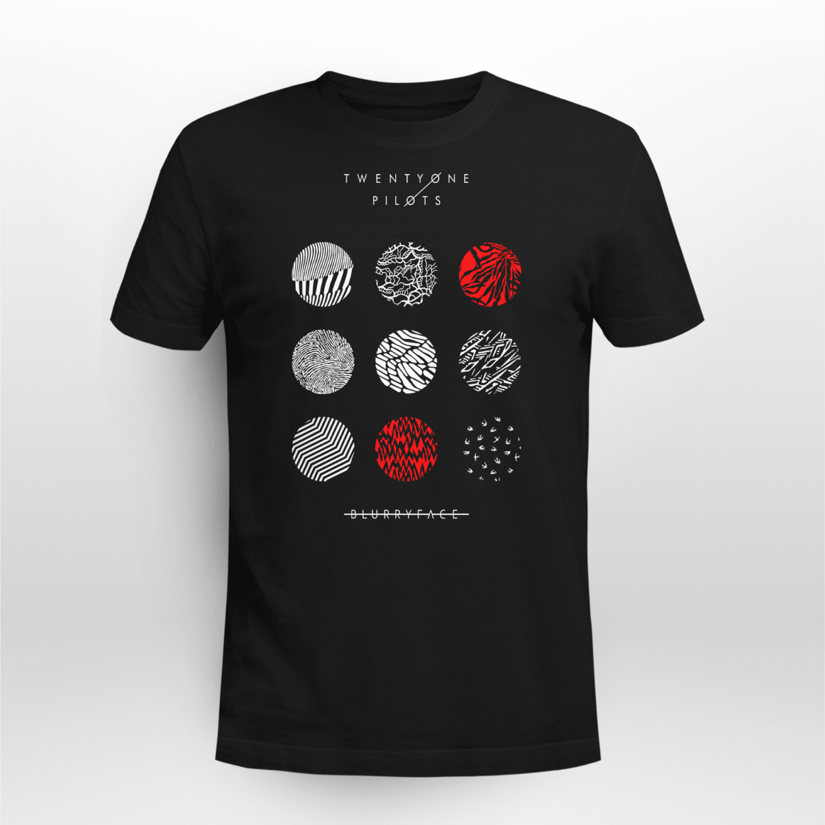 Twenty One Pilots T Shirt Blurryface Pattern Circles