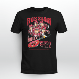 VINTAGE DETROIT RED WINGS RUSSIAN FIVE CARICATURE