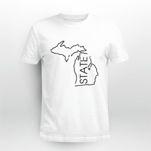 Campus Originals Michigan State Outline BLACK