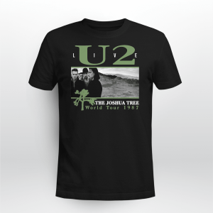 1987 Very Rare U2 The Joshua Tree World Tour BLACK FONT