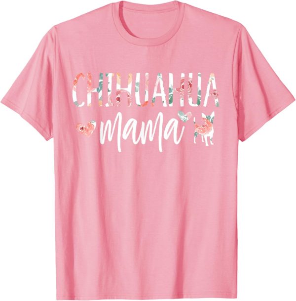 Chihuahua Mama Dog Lover for Mom Cute for Women Owner Puppy T-Shirt - Image 4