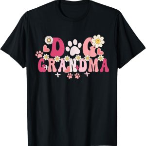 Groovy Dog Grandma Owner Mama Grandma Dog Lovers T-Shirt for Men Women