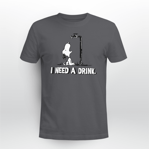90s I Need A Drink Snoopy Tshirt Mens Medium Snoopy