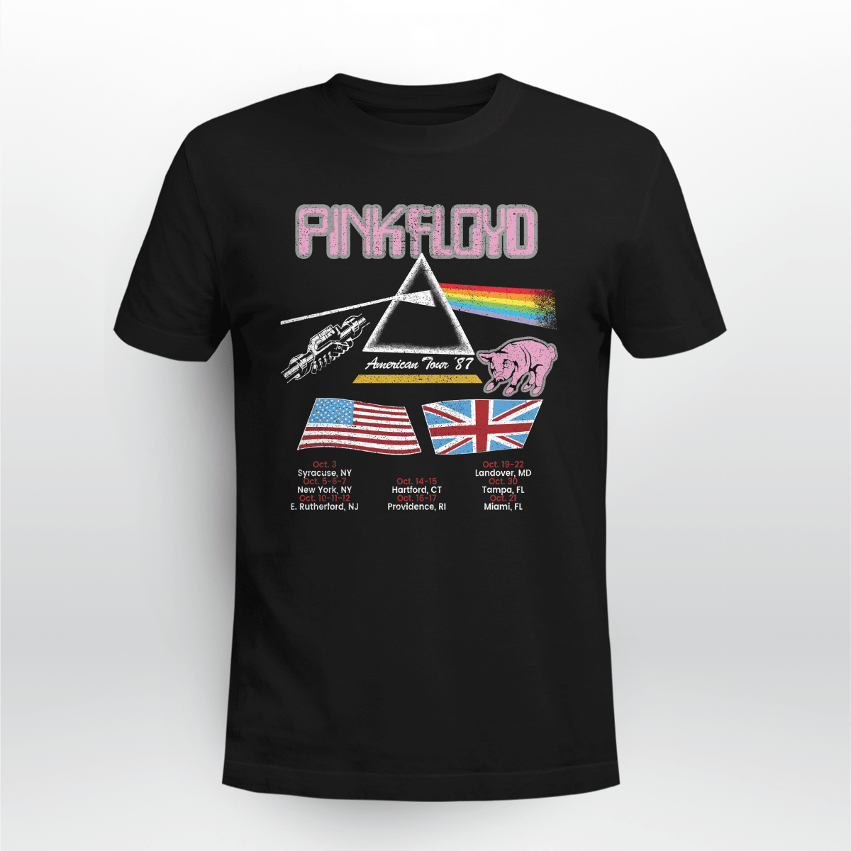 Pink Floyd Shirt Vintage Tshirt 1987 Matsau