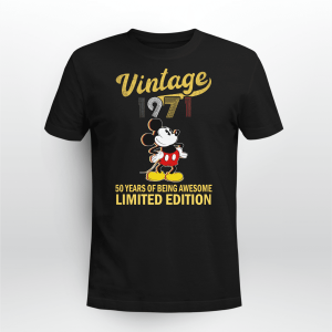 Mickey Vintage 1971 Anniversary Shirt Disney Mickey