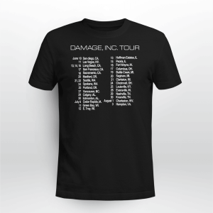 Metallica Master of Puppets Damage Inc. Tour Dates_sau