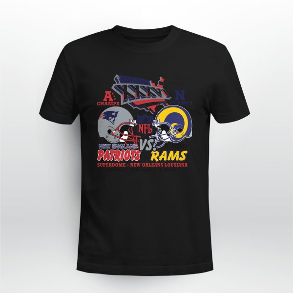 VINTAGE 2002 SUPER BOWL PATRIOTS VS RAMS