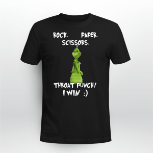 The Grinch Rock Paper Scissors Throat Punch I Win Classic