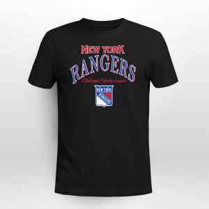 NEW YORK RANGERS VINTAGE LOGO ATHLETIC CREWNECK BLUE  HOCKEY