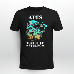 APES TOGETHER STRONG STONKS ONLY GO UP HODL CRYPTOCURRNCY black