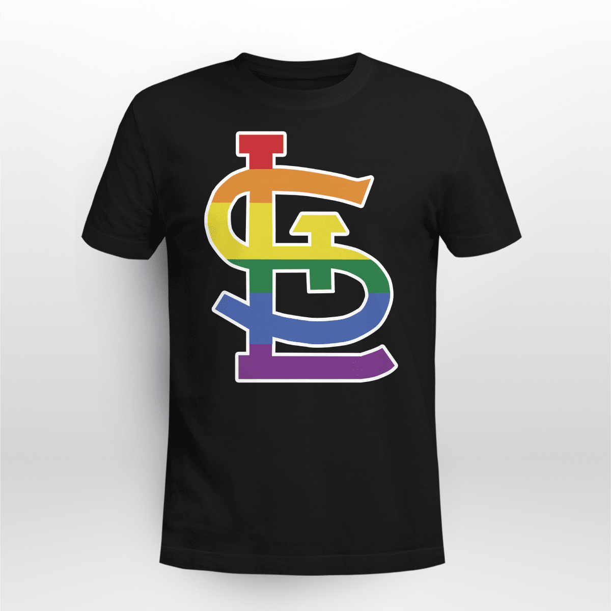 CARDINALS PRIDE MONTH RAINBOW LOGO