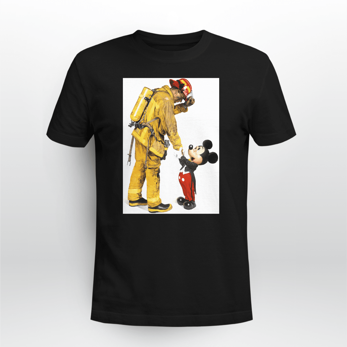 FIREFIGHTER WITH MICKEY MOUSE WHITE L CUSTOM
