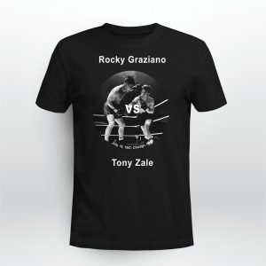 Boxing Fight Rocky Graziano vs Tony Zale white